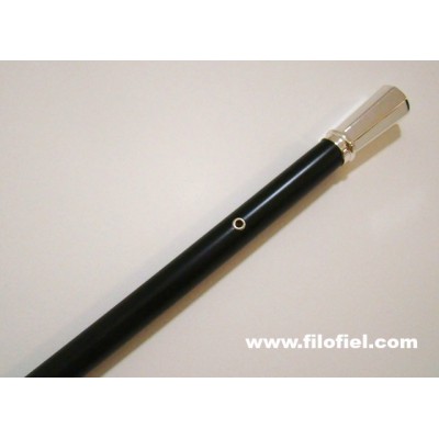Baston de Mando Alcalde Nickel Silver Beech Black Baston de Mando Alcalde Nickel Silver Beech Black