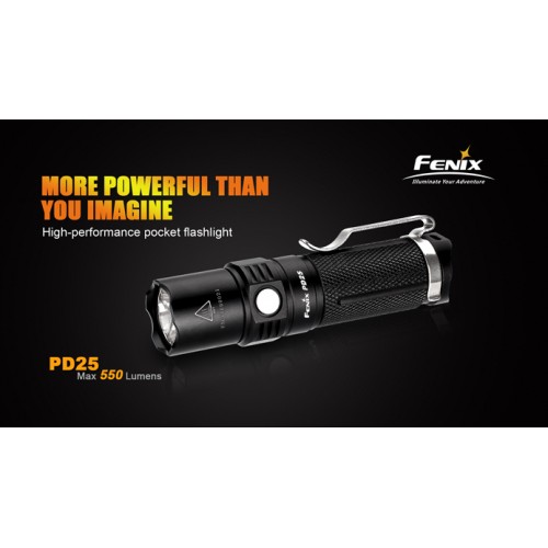 Fenix Linterna PD25 550 lumens