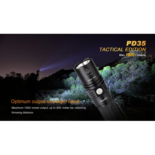 Fenix Linterna PD35R 1000 lumens