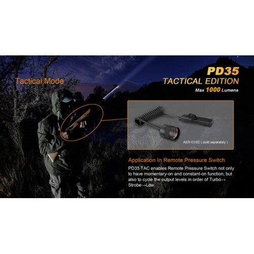 Fenix Linterna PD35R 1000 lumens