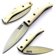 Pallares Busa Polished Stag Horn nº 0 Mosaic Pin Stainless Pallares Busa Polished Stag Horn nº 0 Mosaic Pin Stainless