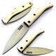 Pallares Busa Polished Stag Horn nº 0 Mosaic Pin Stainless