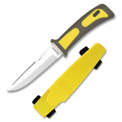 Cuchillo Acuatico Buceo Amarillo 31333am Cuchillo Acuatico Buceo Amarillo 31333am