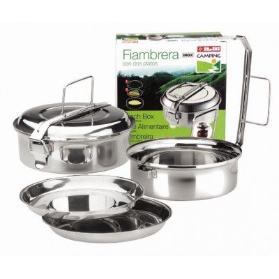 Ibili Fiambrera con platos inox 16 cm. 720616