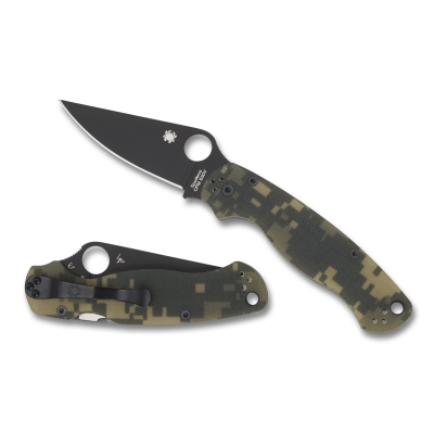 Spyderco Paramilitary 2 camo black sc81gpcmobk2