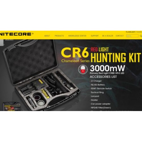 Nitecore Linterna CR6 Night Hunting Kit nccr6hunt