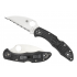 Spyderco Delica Wharncliffe Serrated sc11fswcbk