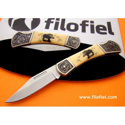 Navaja Caza Grabados Jabali 10824 Navaja Caza Grabados Jabali 10824