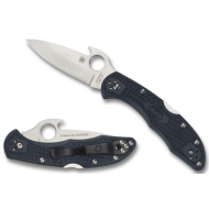Spyderco Delica Emerson Wave sc11pgyw Spyderco Delica Emerson Wave sc11pgyw