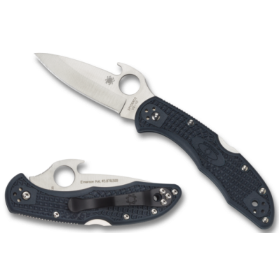 Spyderco Delica Emerson Wave sc11pgyw Spyderco Delica Emerson Wave sc11pgyw