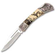 Navaja Caza Grabados Ciervo 10823 Navaja Caza Grabados Ciervo 10823