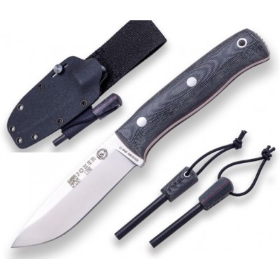 Joker BS9 Lynx Micarta Negra Kydex + Firesteel cm111-f Joker BS9 Lynx Micarta Negra Kydex + Firesteel cm111-f