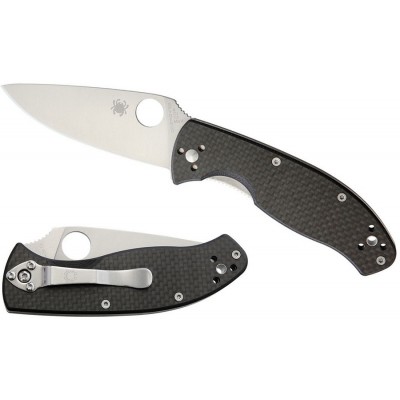 Spyderco Tenacious Liso Fibra Carbono sc122cfp