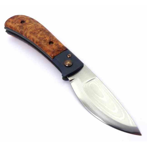 KVL Shilin Cutter Titanium & Amboina