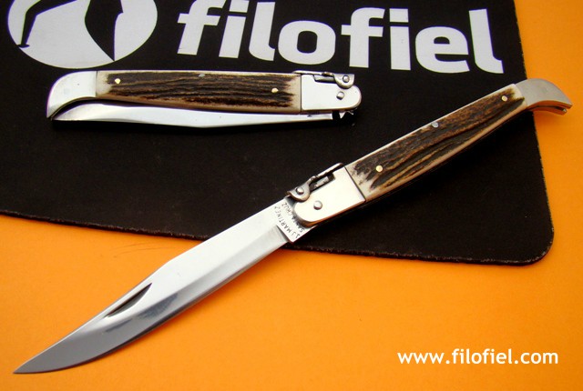 Navaja JJ Martinez Santa Cruz - Inoxidable, Hoja 10 Cm - Machete M 29 - Fabriquée En Espagne