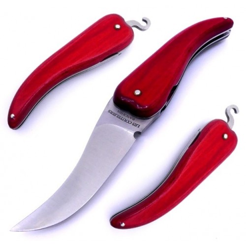 Couteliers Basques Bixia Pimiento Liner Lock Rojo