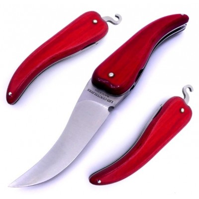 Couteliers Basques Bixia Pimiento Liner Lock Red Couteliers Basques Bixia Pimiento Liner Lock Red