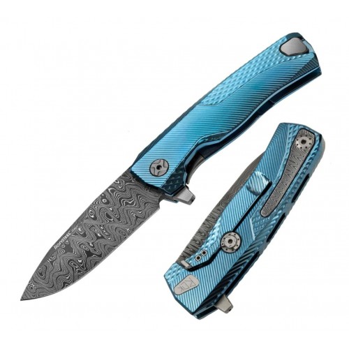 Lionsteel Rok Damascus Blue dd bl