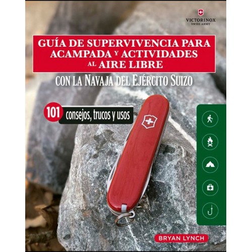 Survival guide with Swiss Army knife