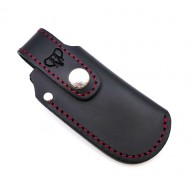 Cudeman 605nr Funda Cuero Negro Cosido Rojo Cudeman 605nr Funda Cuero Negro Cosido Rojo