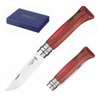 Opinel Inox nº 8 Laminated Red 002390 Opinel Inox nº 8 Laminated Red 002390
