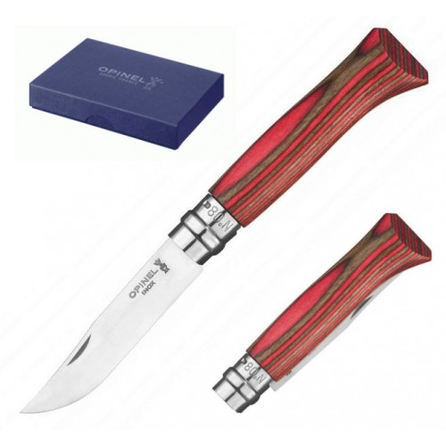 Opinel Inox nº 8 Laminated Red 002390