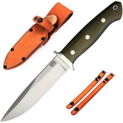 Bark River Sandstorm Green Canvas Micarta ba07150mgc Bark River Sandstorm Green Canvas Micarta ba07150mgc