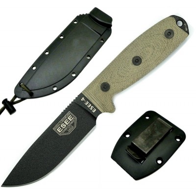 Esee Model 4 Canvas Micarta 3D es4pb017 Esee Model 4 Canvas Micarta 3D es4pb017
