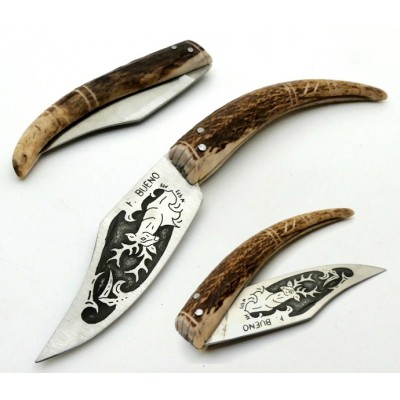 F. Bueno Curva 90 Ciervo + Grabado F. Bueno Curva 90 Ciervo + Grabado