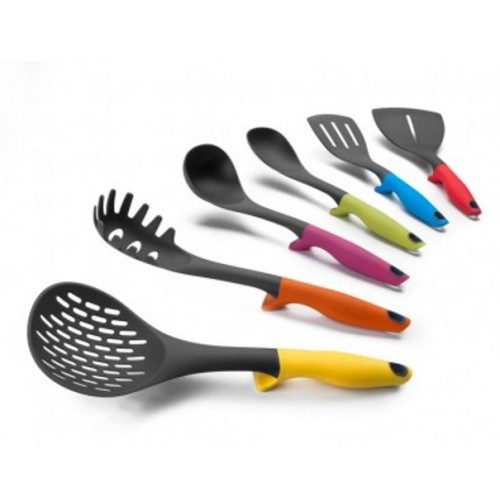 Ibili Set 6 Utensilios+Soporte Colorful 740500