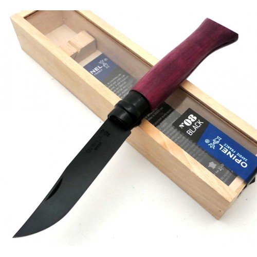 Opinel Stainless nº 8 Black Edition Amaranth 002325