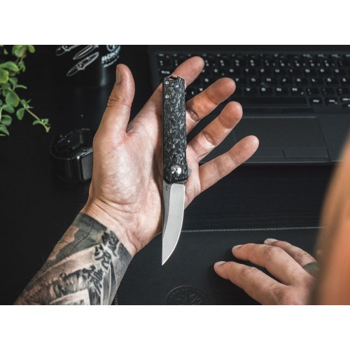 Boker Plus Kwaiken Compact Flipper Marble Carbon 01bo231