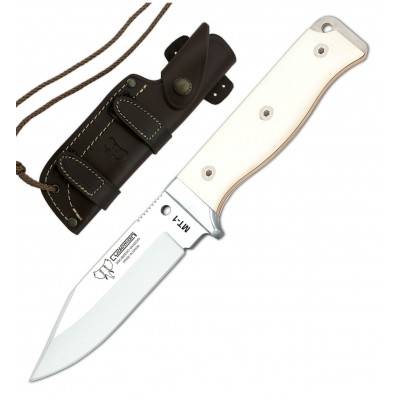 Cudeman 295b MT1 White Micarta Mova d Cudeman 295b MT1 White Micarta Mova d