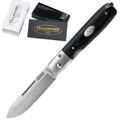 Fallkniven GPbm Gentlemans Pocket Black Micarta Fallkniven GPbm Gentlemans Pocket Black Micarta