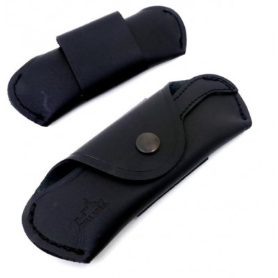 Pallares Funda Navaja Cuero Negra