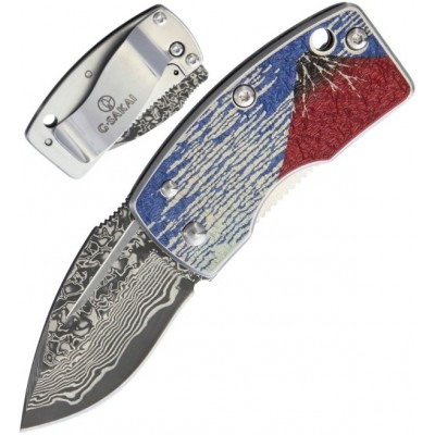 G. Sakai Money Clip Mt. Fuji Damasco gs11605 G. Sakai Money Clip Mt. Fuji Damasco gs11605