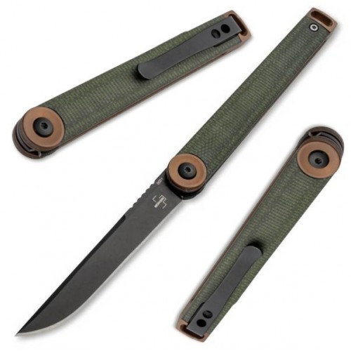 Boker Plus Kaizen Green Canvas Micarta 01bo391