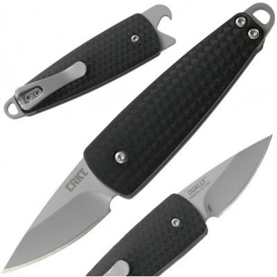 Crkt Dually Slip Joint Black cr7086 Crkt Dually Slip Joint Black cr7086