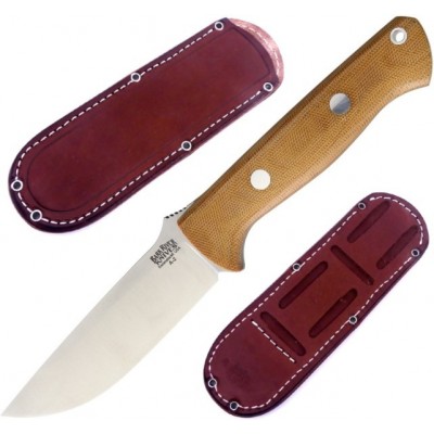 Bark River Bravo 1 Natural Canvas Micarta ba111mnc Bark River Bravo 1 Natural Canvas Micarta ba111mnc