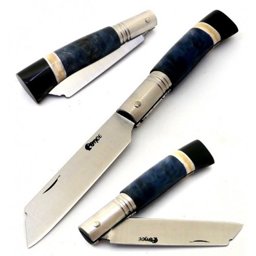 Ponce Asturiana Mocha Stabilized Wood Blue + Sheath