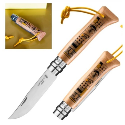 Opinel Inox nº 8 Tour France 2022 Black and Yellow and 002493 Opinel Inox nº 8 Tour France 2022 Black and Yellow and 002493