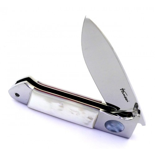 Kansei Matsuno Loveless Drop Point Folder Mother Pearl
