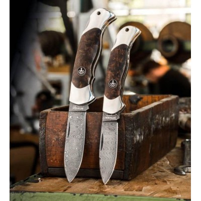 Boker Scout Spearpoint Curly Birch  Damascus 112202DAM Boker Scout Spearpoint Curly Birch  Damascus 112202DAM
