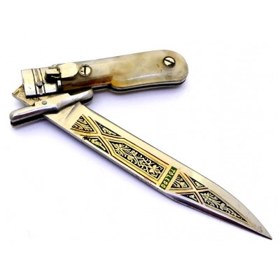 Cuchillo Toledo Plegable Grabado 