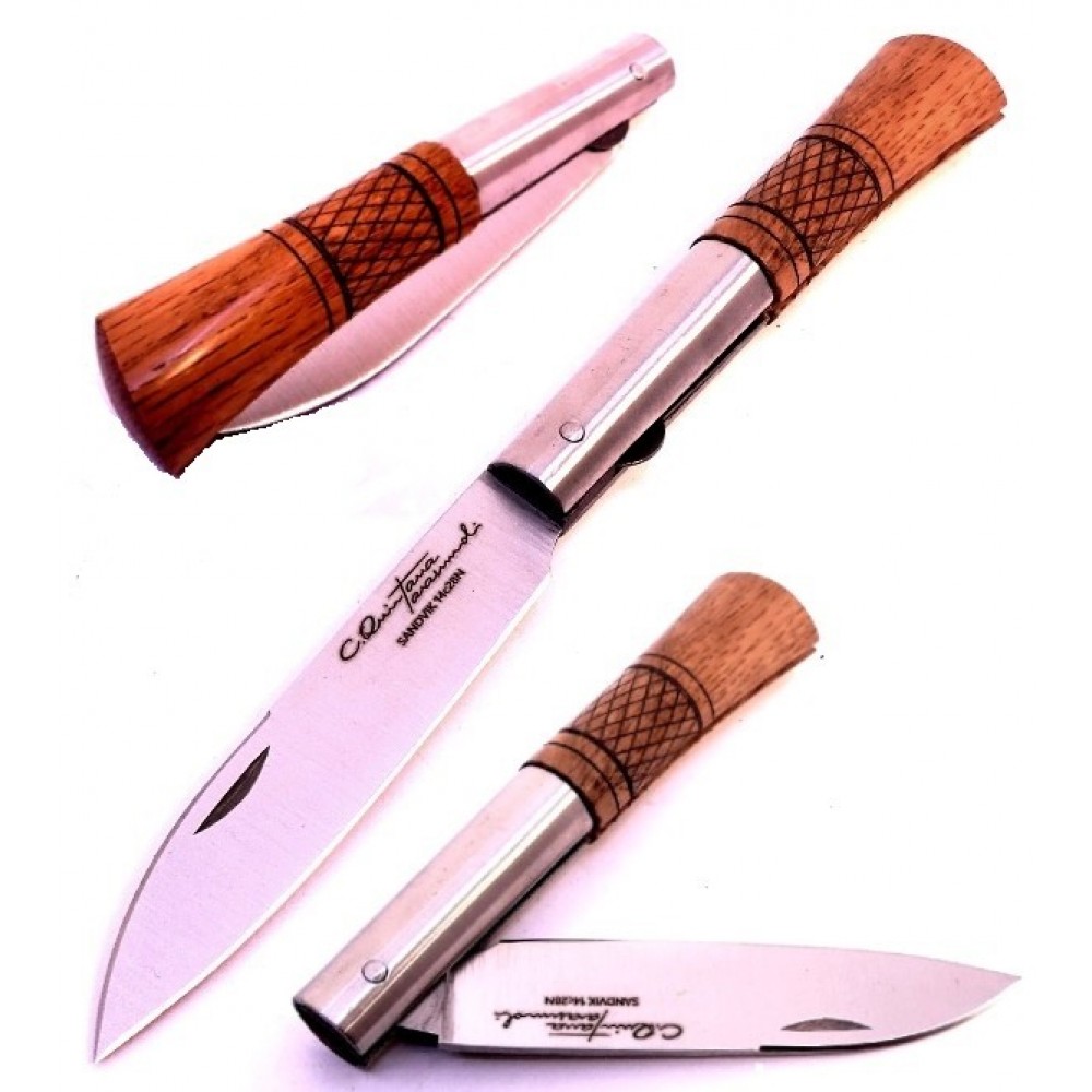 NAVAJA TARAMUNDI AQ | Inoxidable | Hoja 8 cm | Madera Nogal Negro| Hechas a mano EUR 29,90 - ES
