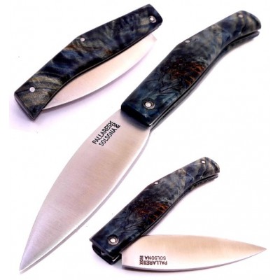 Pallares Busa Stabilized Wood Blue Stainless Pallares Busa Stabilized Wood Blue Stainless
