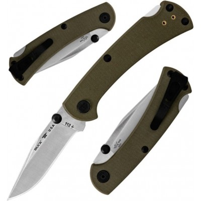 Buck 112 Ranger Slim Pro TRX OD bu112grs3 Buck 112 Ranger Slim Pro TRX OD bu112grs3
