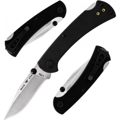 Buck 112 Ranger Slim Pro TRX Black bu112bks3 Buck 112 Ranger Slim Pro TRX Black bu112bks3