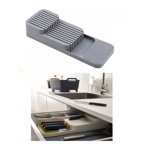 Knives Support For Gray Plastic Drawer