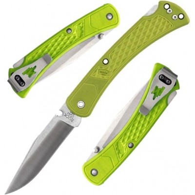 Buck 110 Slim Hunter Select Lime bu110grs1 Buck 110 Slim Hunter Select Lime bu110grs1